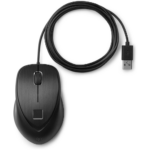 HP Fingerprint Mouse - Zwart - USB - Muis - 4TS44AA