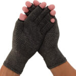 Therapeutische Reuma Artritis Compressie Handschoenen Anti-Slip| Grijs Small