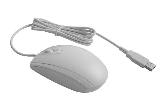 HP Wired USB Mouse White