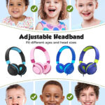 Mpow CHE1 - koptelefoon voor kinderen - Roze