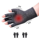 Therapeutische Reuma Artritis Compressie Handschoenen Anti-Slip| Grijs Medium