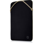 HP Protective Reversible 14 Black/Gold Laptop Sleeve - 2F1X3AA