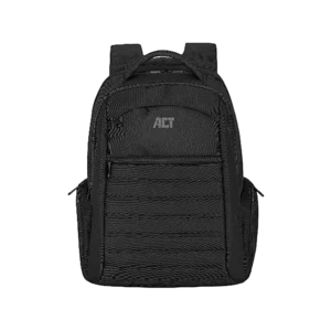 ACT AC8535 Urban Laptop Rugzak – 17,3″ – Gerecyclede Materialen – Zwart