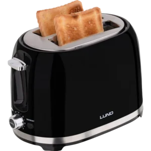 Lund Professional Broodrooster 2-Sleuven – 850W – Zwart