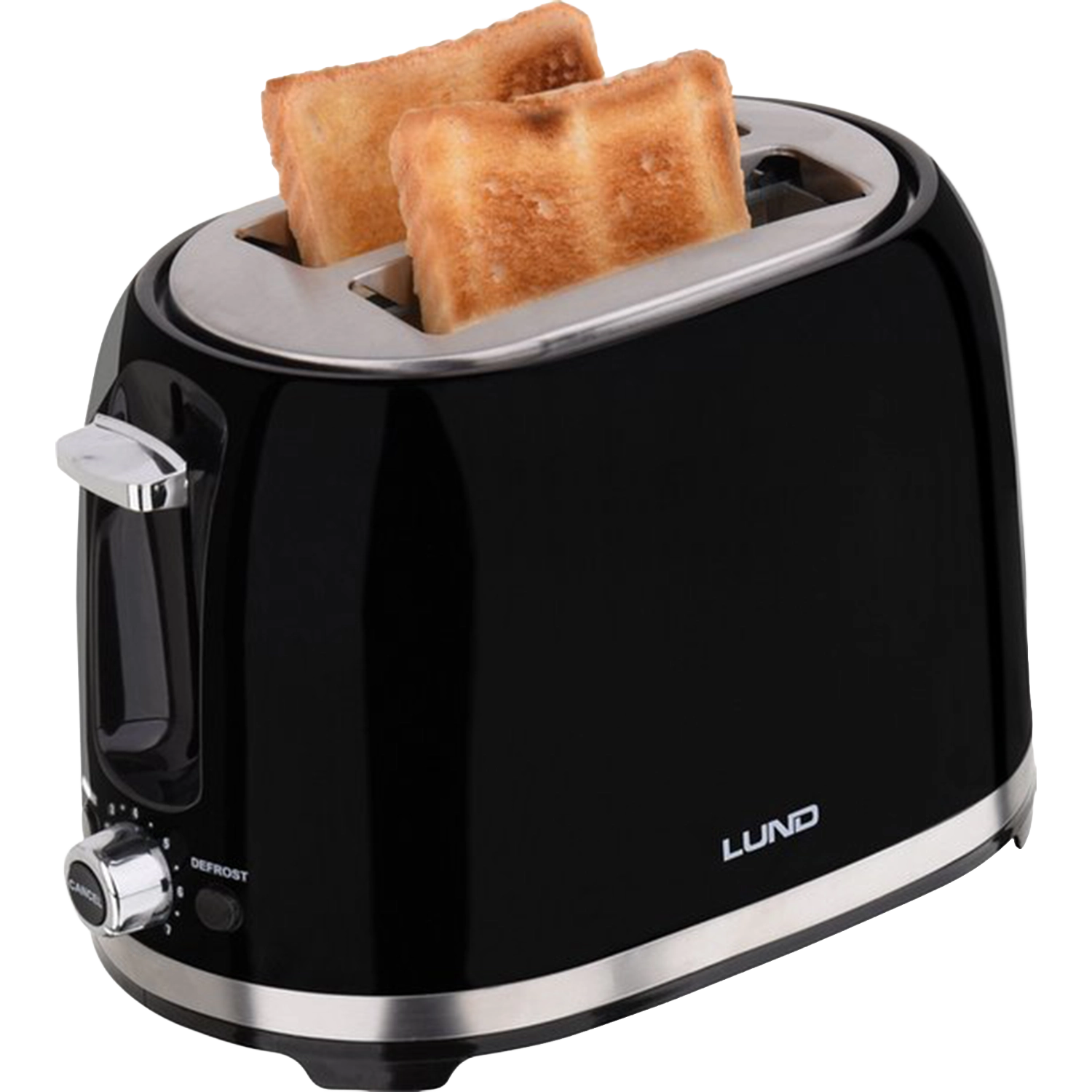 Lund Professional Broodrooster 2-Sleuven – 850W – Zwart