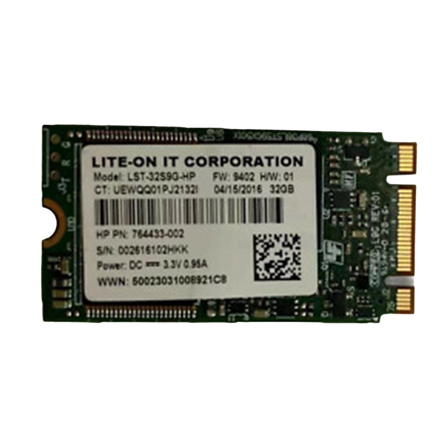 HP / Lite-On LST-32S9G-HP – 32 GB M.2 SATA SSD (2242)