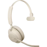 Jabra Evolve2 65 UC Mono – Beige Draadloze Bluetooth Headset