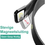 Samsung GP-TYR915HCABW – Milanese Band voor Galaxy Watch4/Watch5 44 mm – Zwart