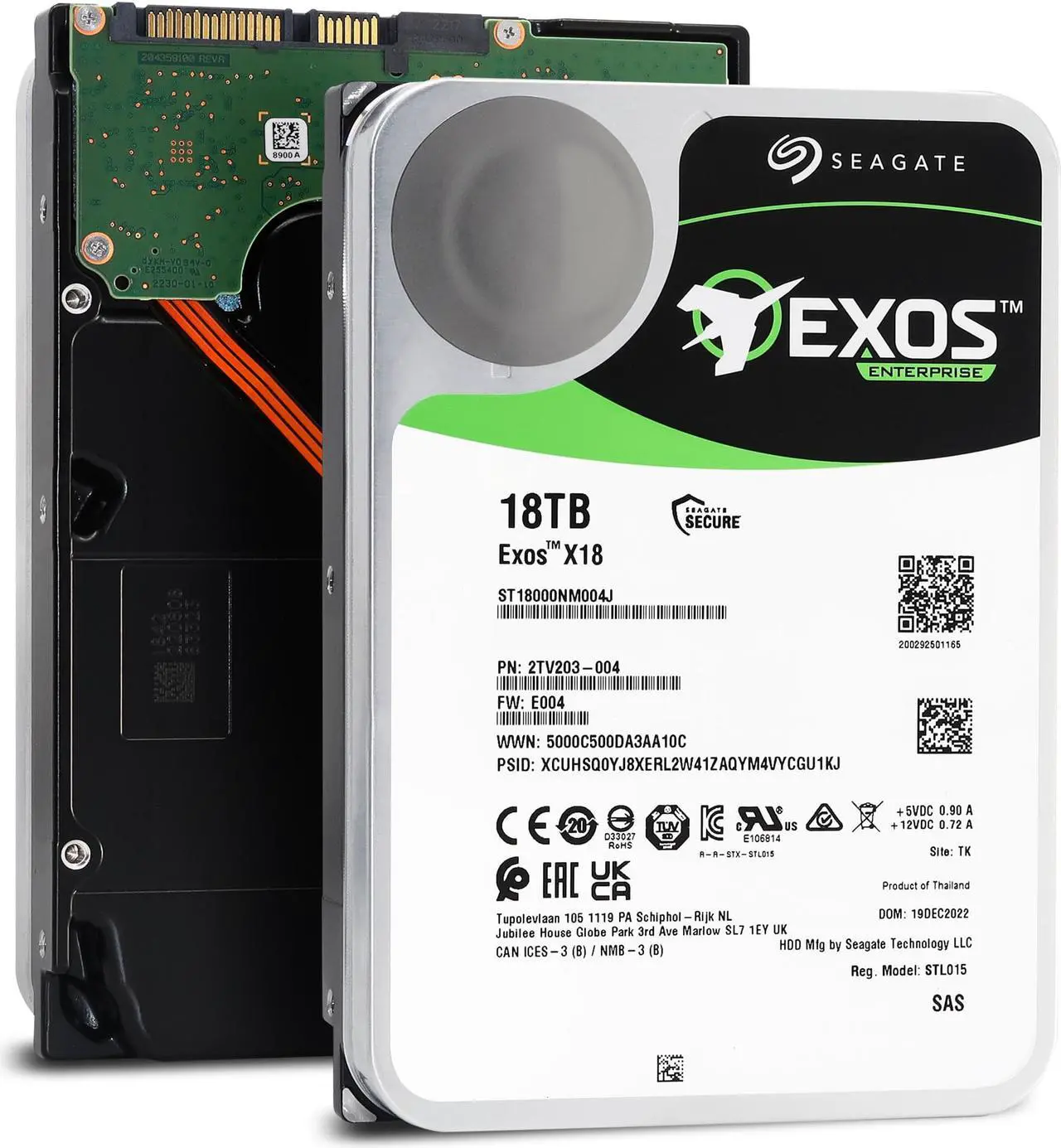 Seagate Exos X18 18TB SAS Enterprise Hard Drive – ST18000NM004J