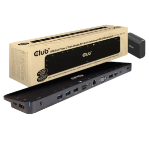 Club 3D USB-C Triple Display Docking Station – 100W Power Delivery – CSV-1565