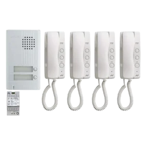 Aiphone KIT DA4 – Audio Intercom 4 Appartementen