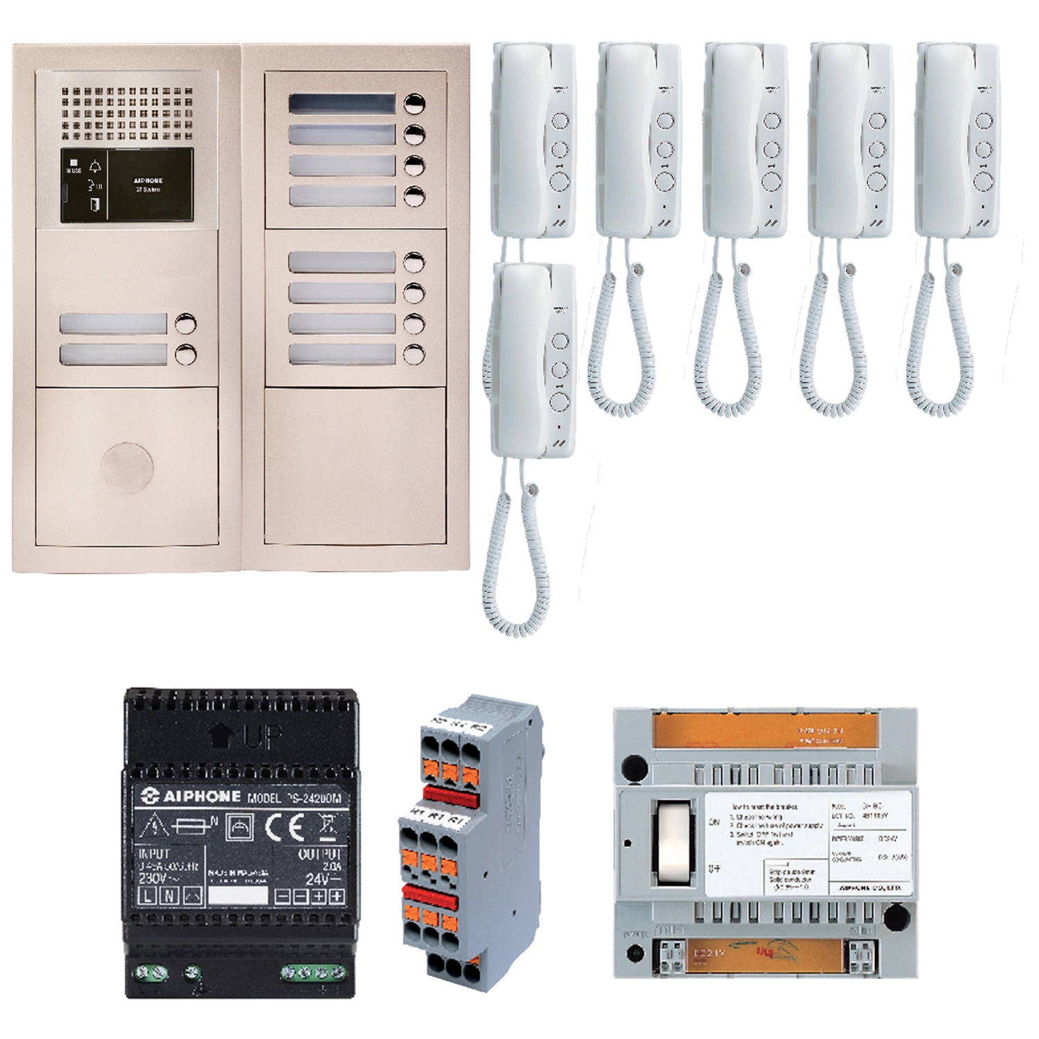 Aiphone GT-BA6F – Audio Intercom 6 Appartementen
