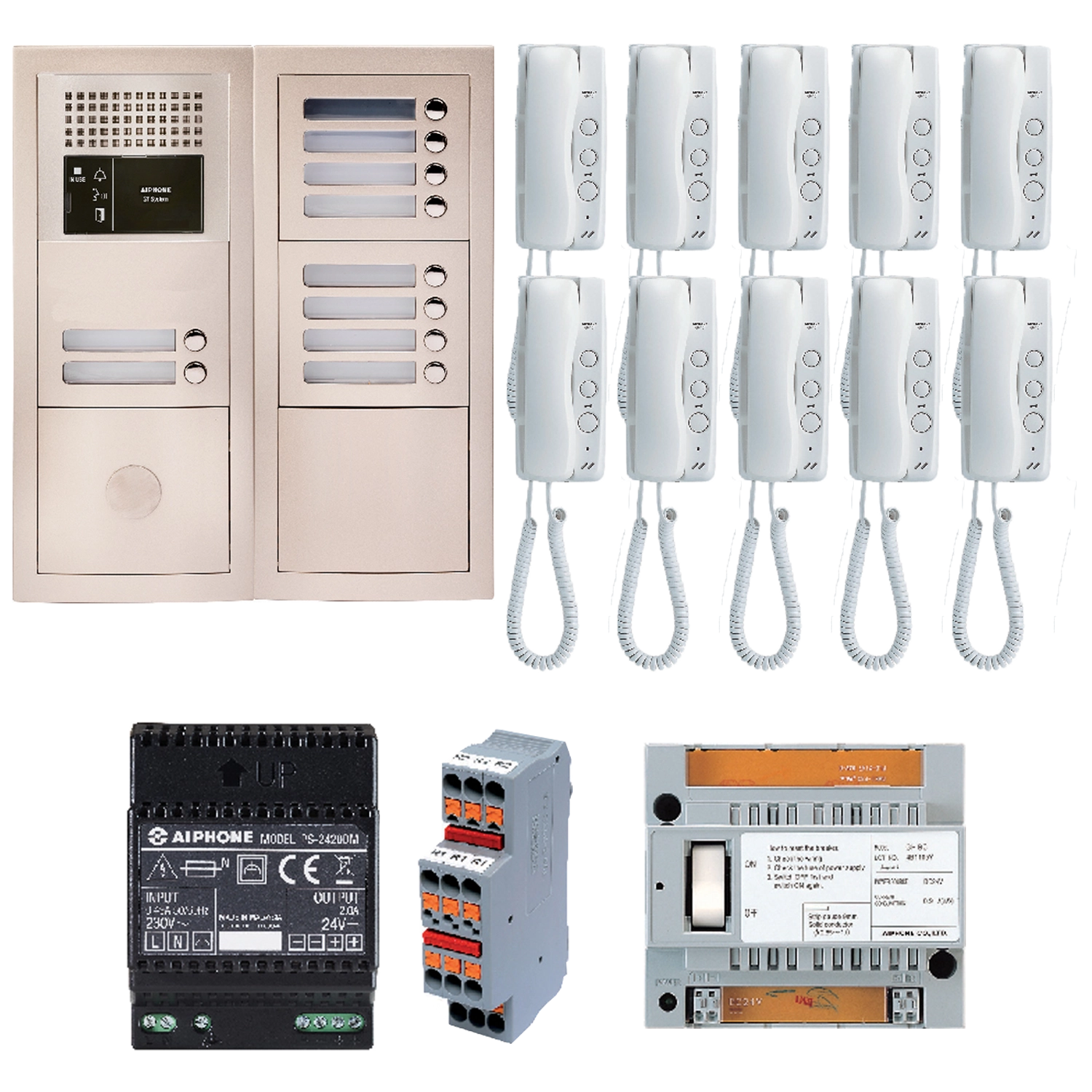 Aiphone GT-BA10F – Audio Intercom 10 Appartementen