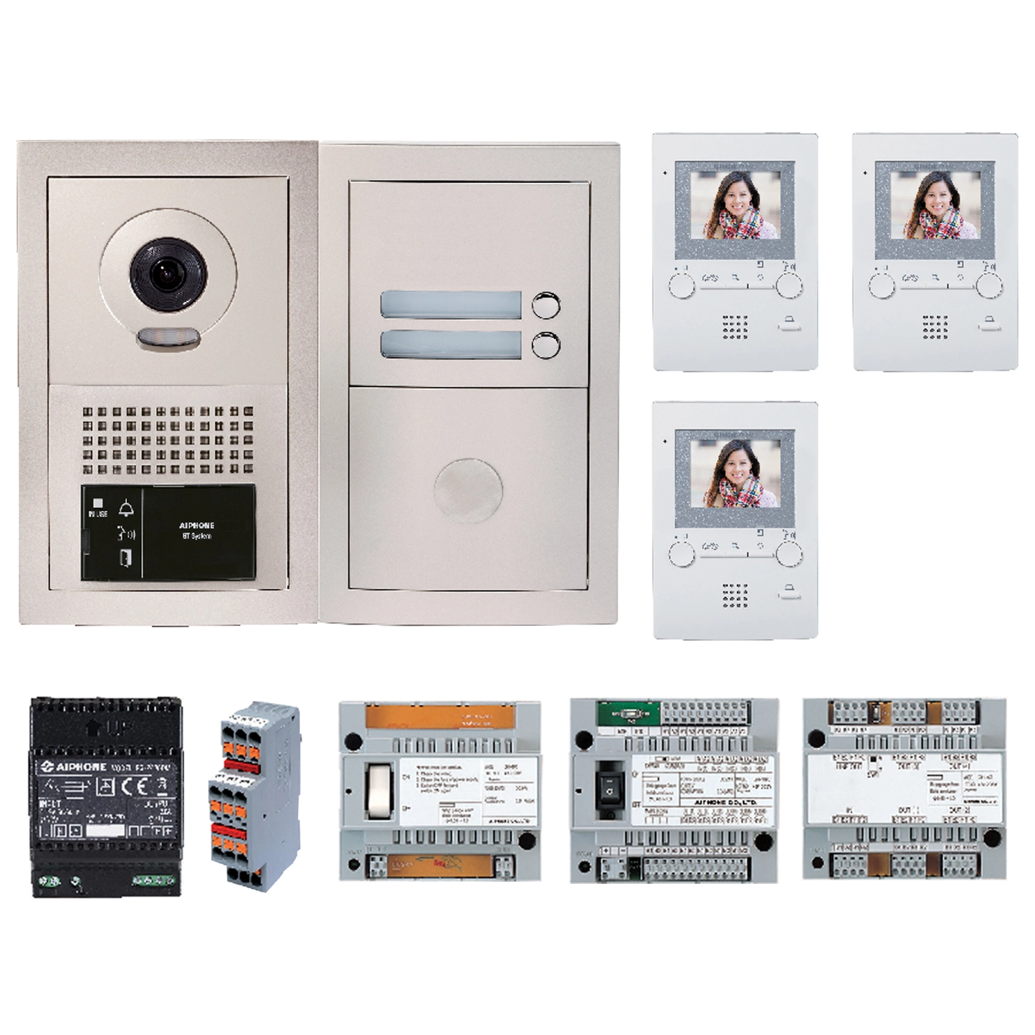 Aiphone GT-BV3F – Video Intercom 3 Appartementen