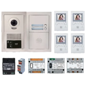 Aiphone GT-BV4F – Video Intercom 4 Appartementen