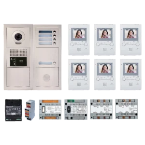 Aiphone GT-BV6F – Video Intercom 6 Appartementen