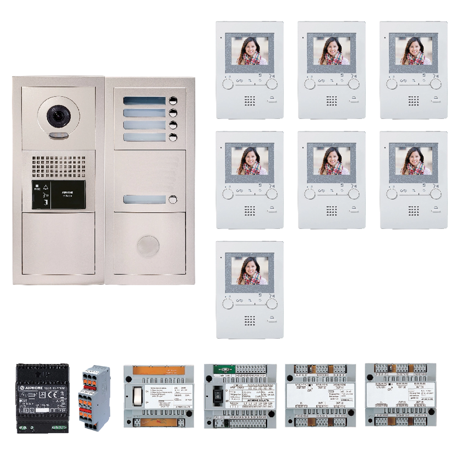 Aiphone GT-BV7F – Video Intercom 7 Appartementen