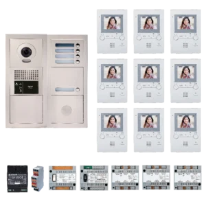 Aiphone GT-BV9F – Video Intercom 9 Appartementen