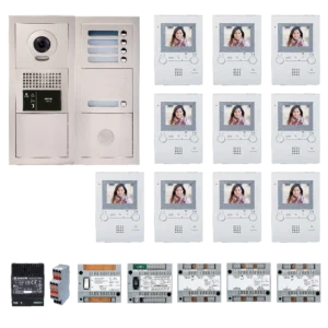 Aiphone GT-BV10F – Video Intercom 10 Appartementen