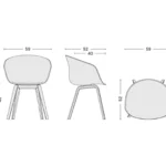 HAY AAC22 Concrete Grey – Gezeept Eiken – HA03010552