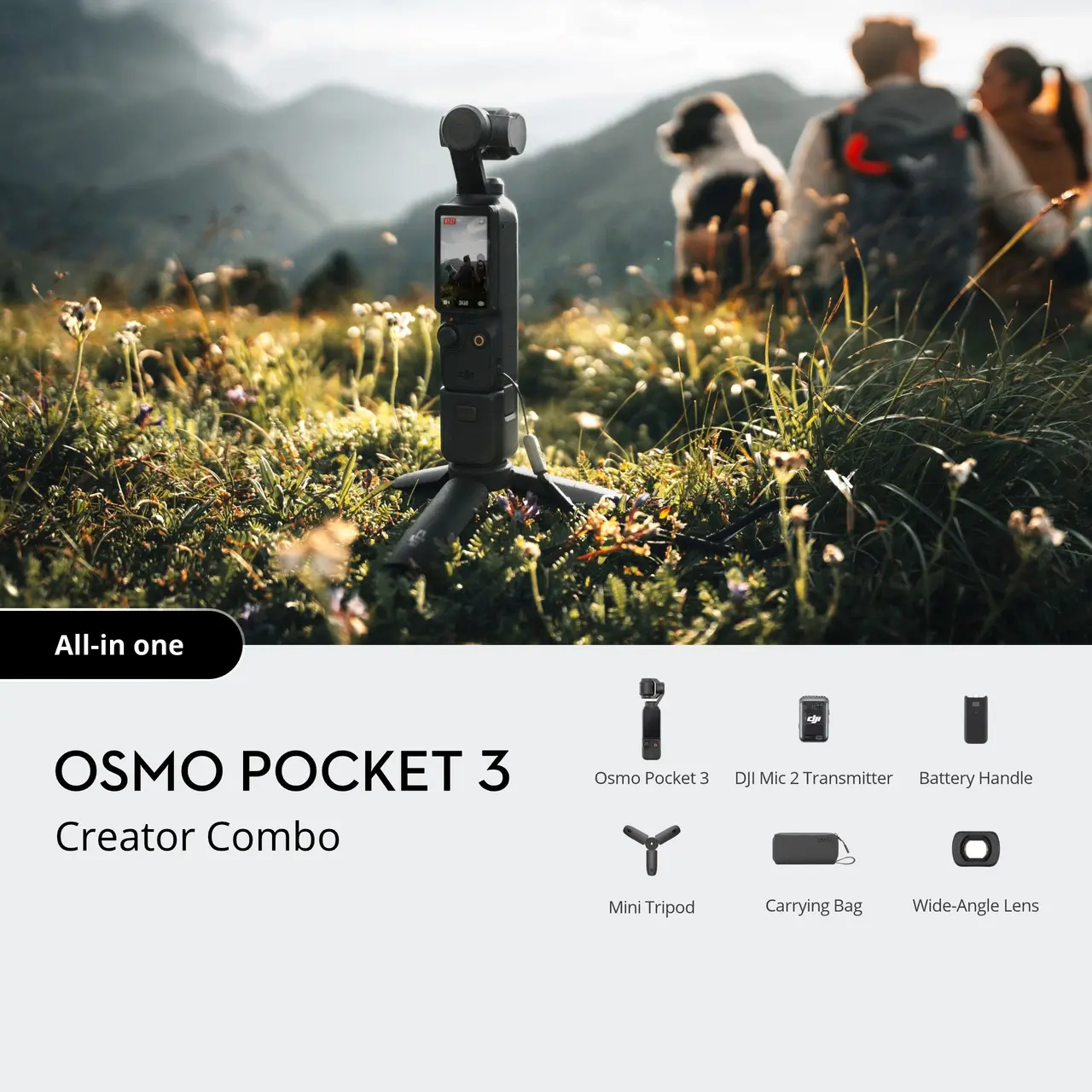 DJI Osmo Pocket 3 Creator Combo – 4K 1-inch CMOS